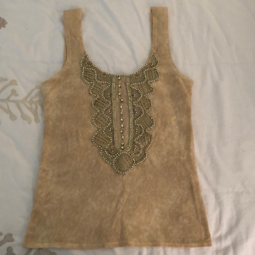 Anthropologie Embroidered tank